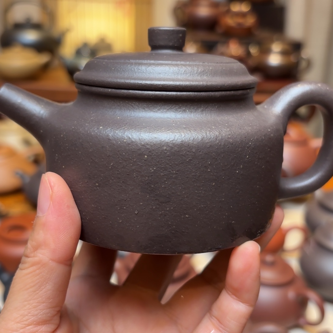 云***施紫砂壶大水潭天青手工料30目全手工制作德仲