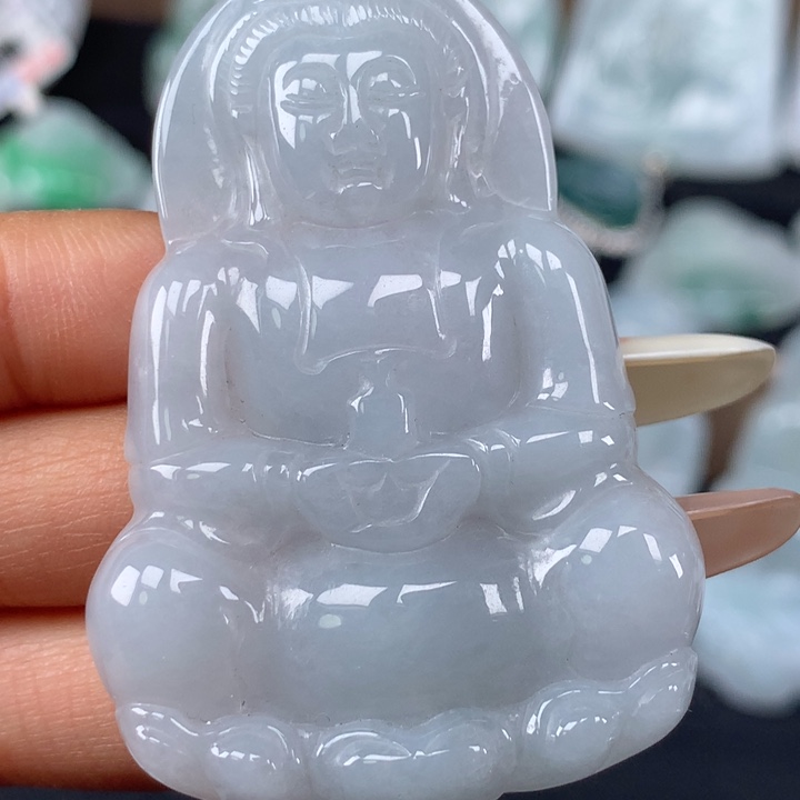 颈饰未镶嵌翡翠玉观音吊坠