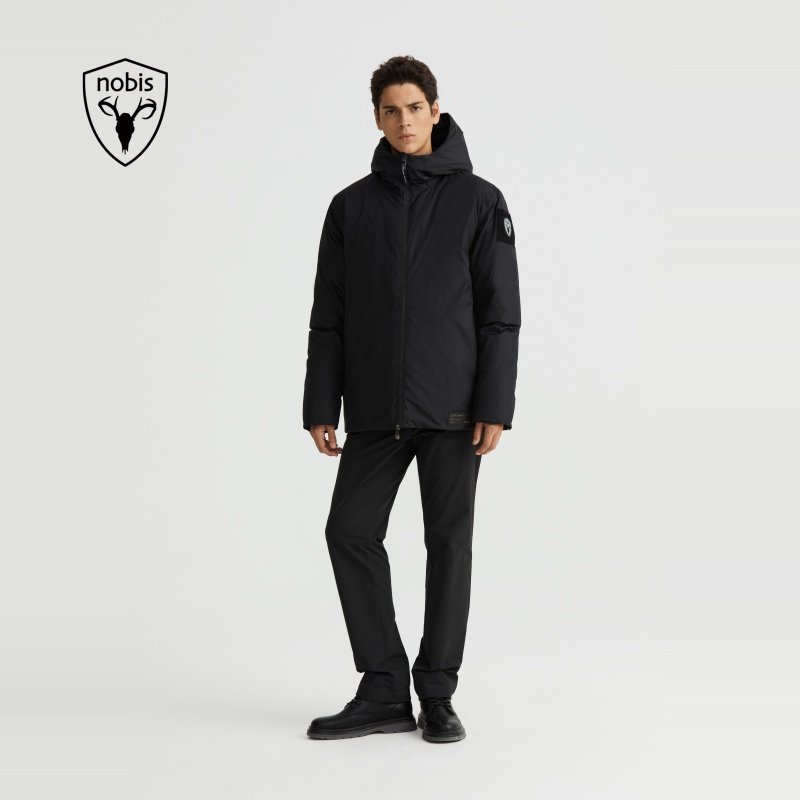 nobis诺北斯2024秋冬季新款LO男士短款羽绒外套防风防泼水