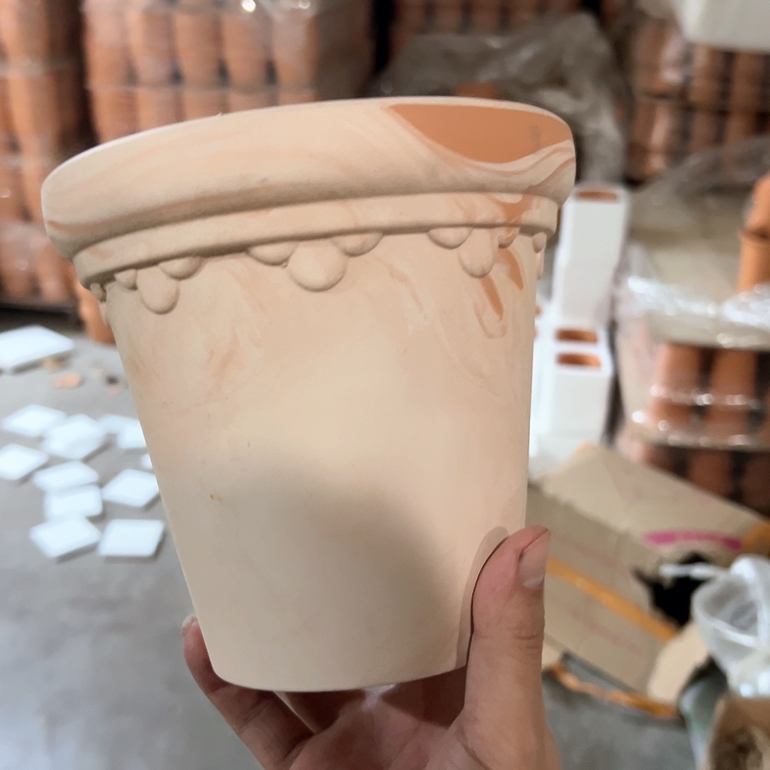 【闪购商品】红陶玛奇朵巴洛克17口16高1个