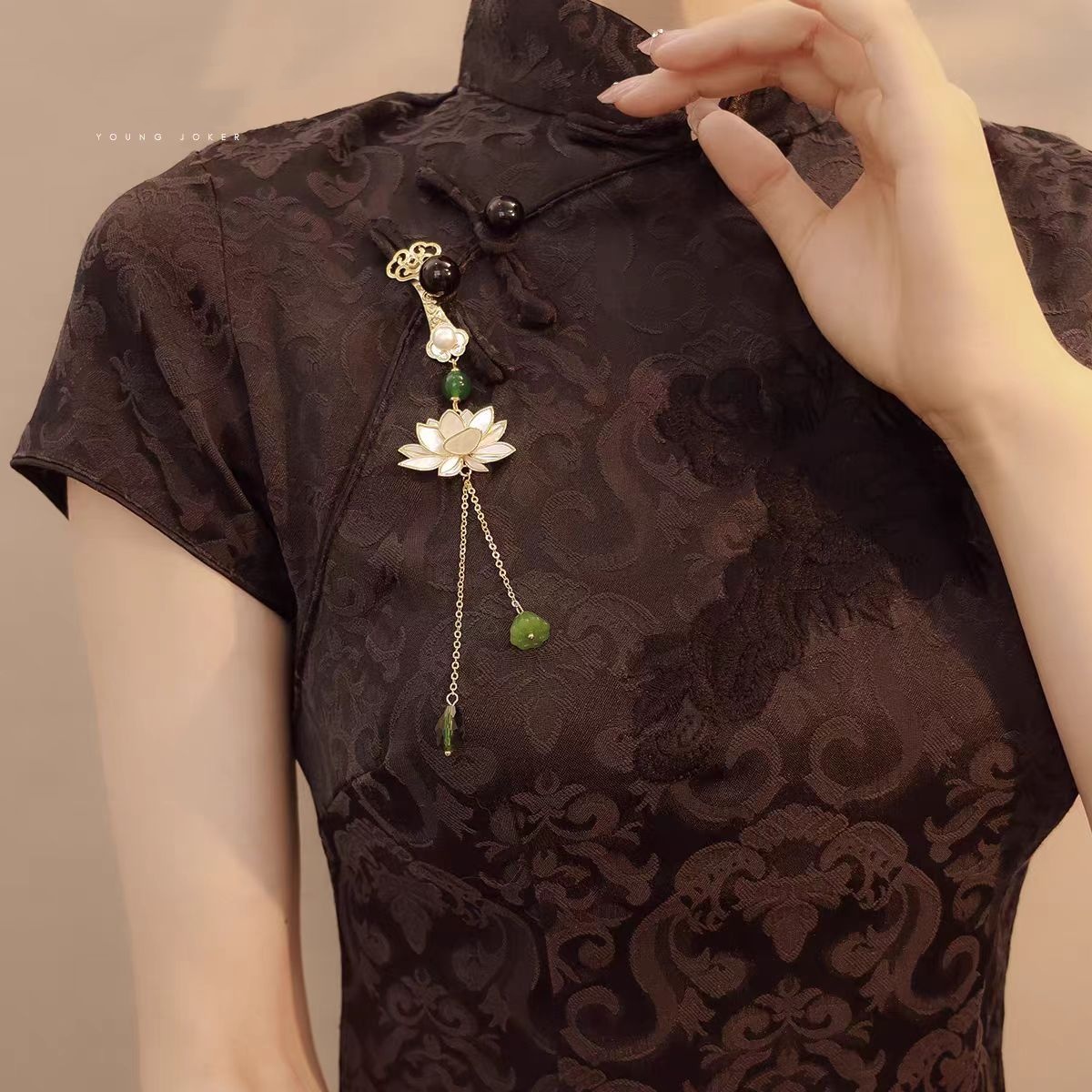 【莲花】古装马面裙汉服流苏腰间挂件压襟腰佩禁步吊坠宫廷风a143