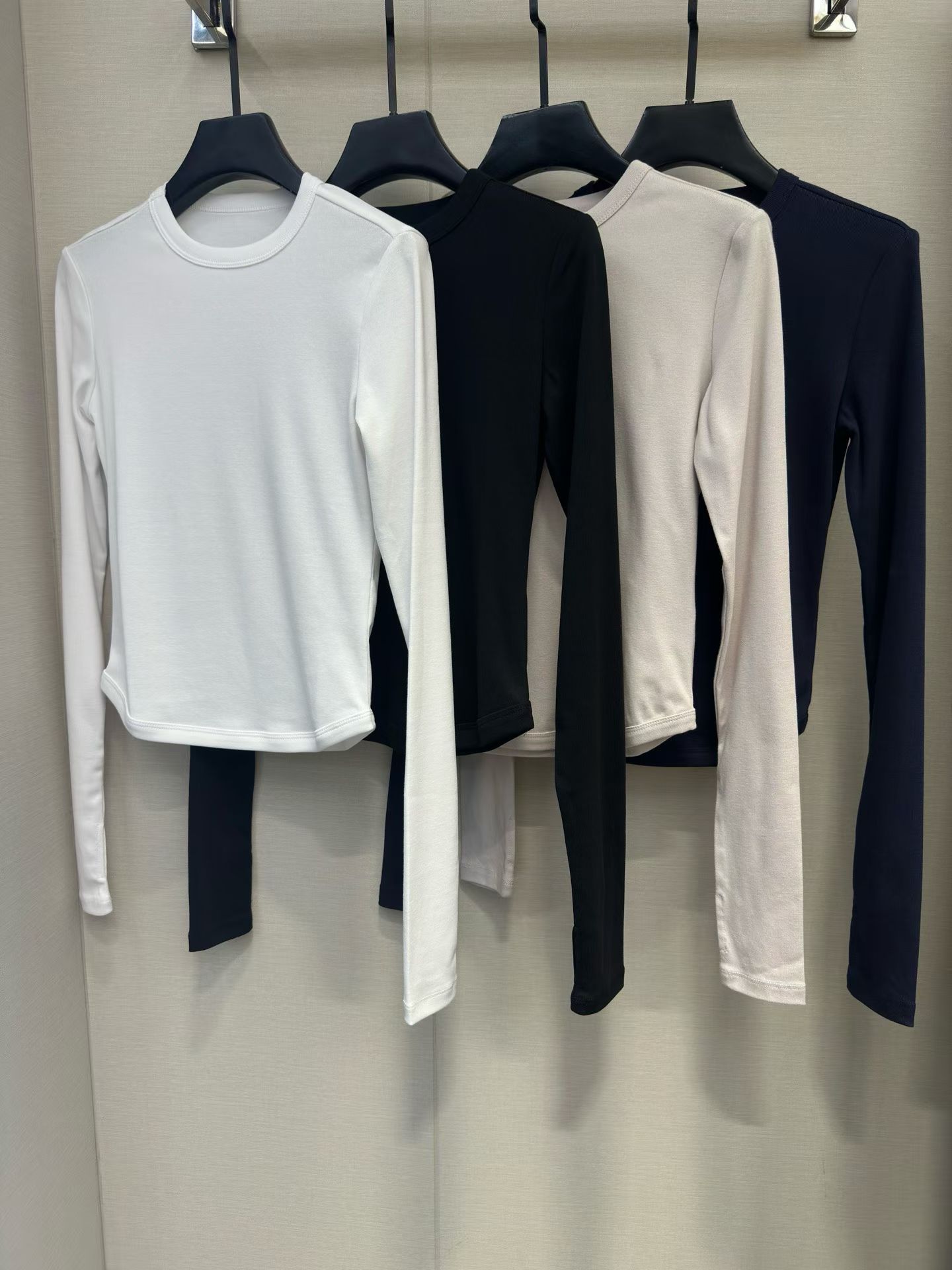 常规长袖抗皱匹马棉亲肤长袖T恤内搭