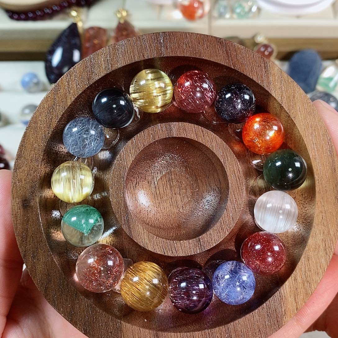 罗***兰水晶珠宝半成品未镶嵌多宝手链