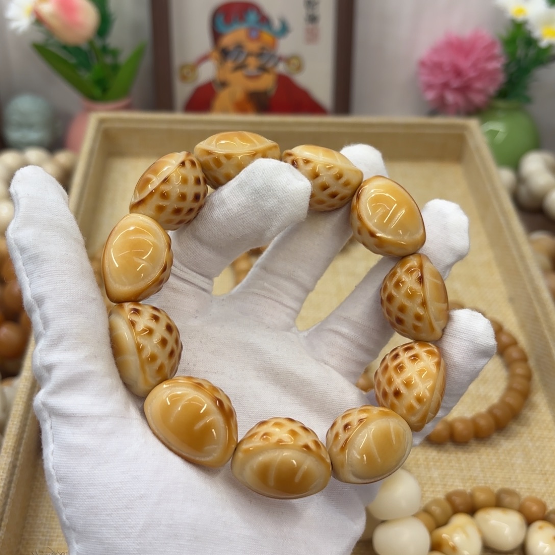 吊坠菩提根/象牙果牙果瑕疵机抛738