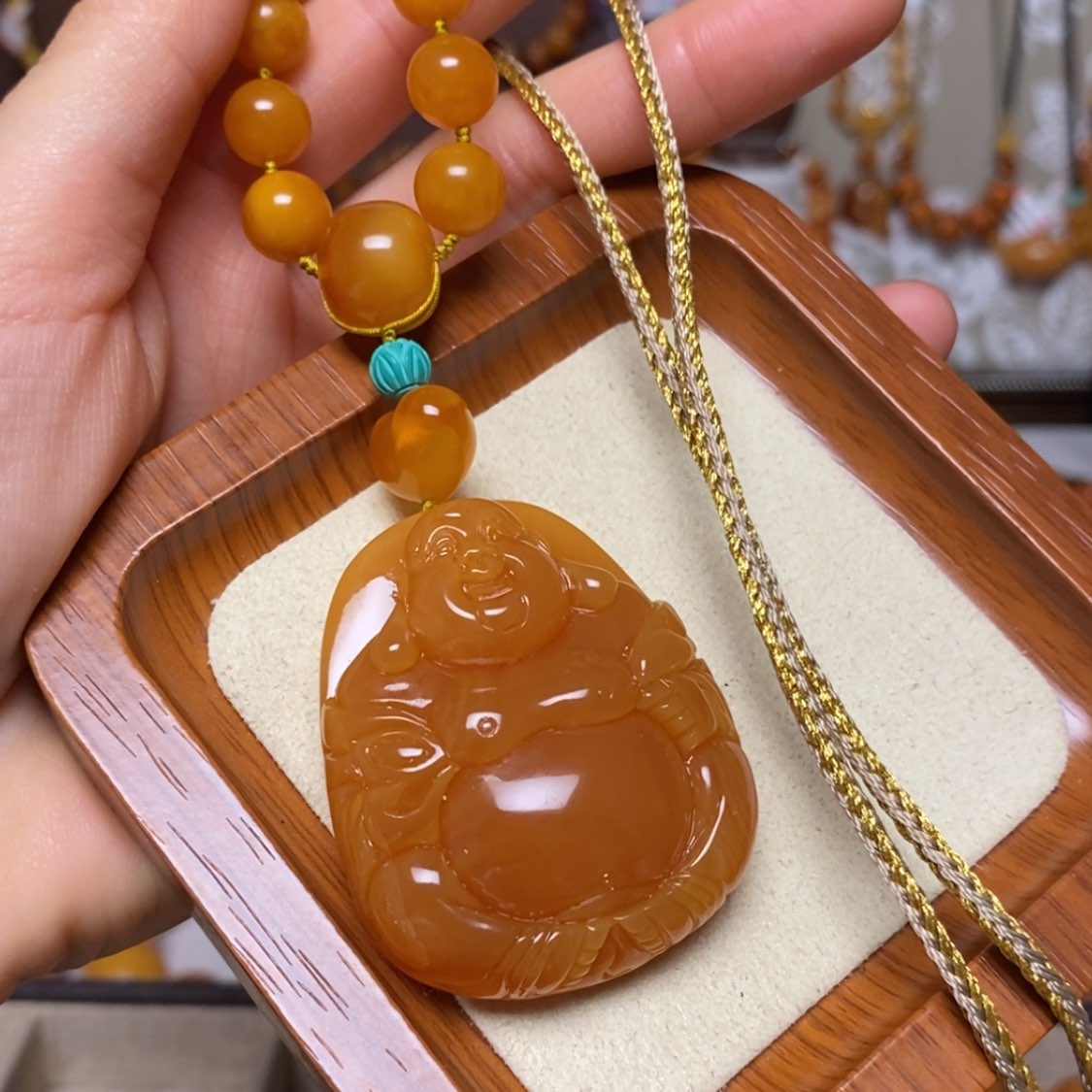 【闪购商品】蜜蜡颈饰未镶嵌项链