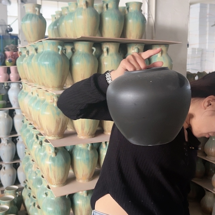 陶摆件景德镇陶瓷陶瓷花瓶工厂