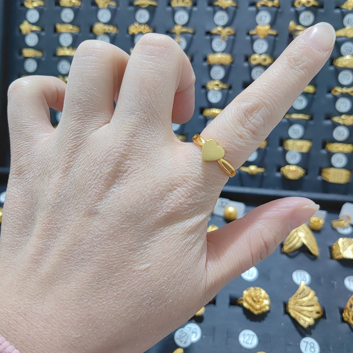 铜合金戒指 【B453】时尚开口 简约百搭戒指 防黄金色 久不掉色