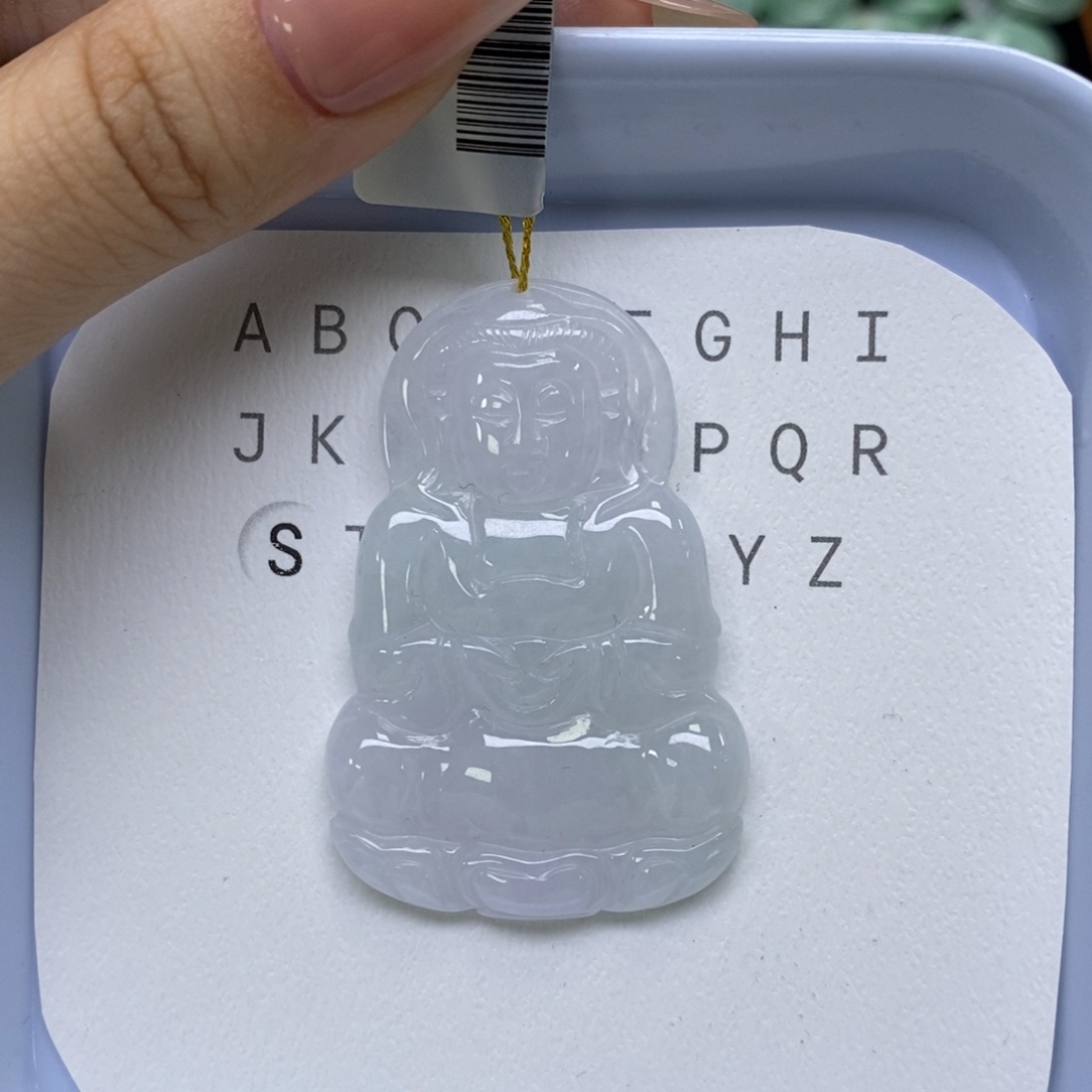 颈饰未镶嵌翡翠观音