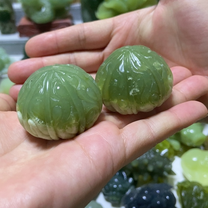 【闪购商品】蛇纹石玉把件未镶嵌