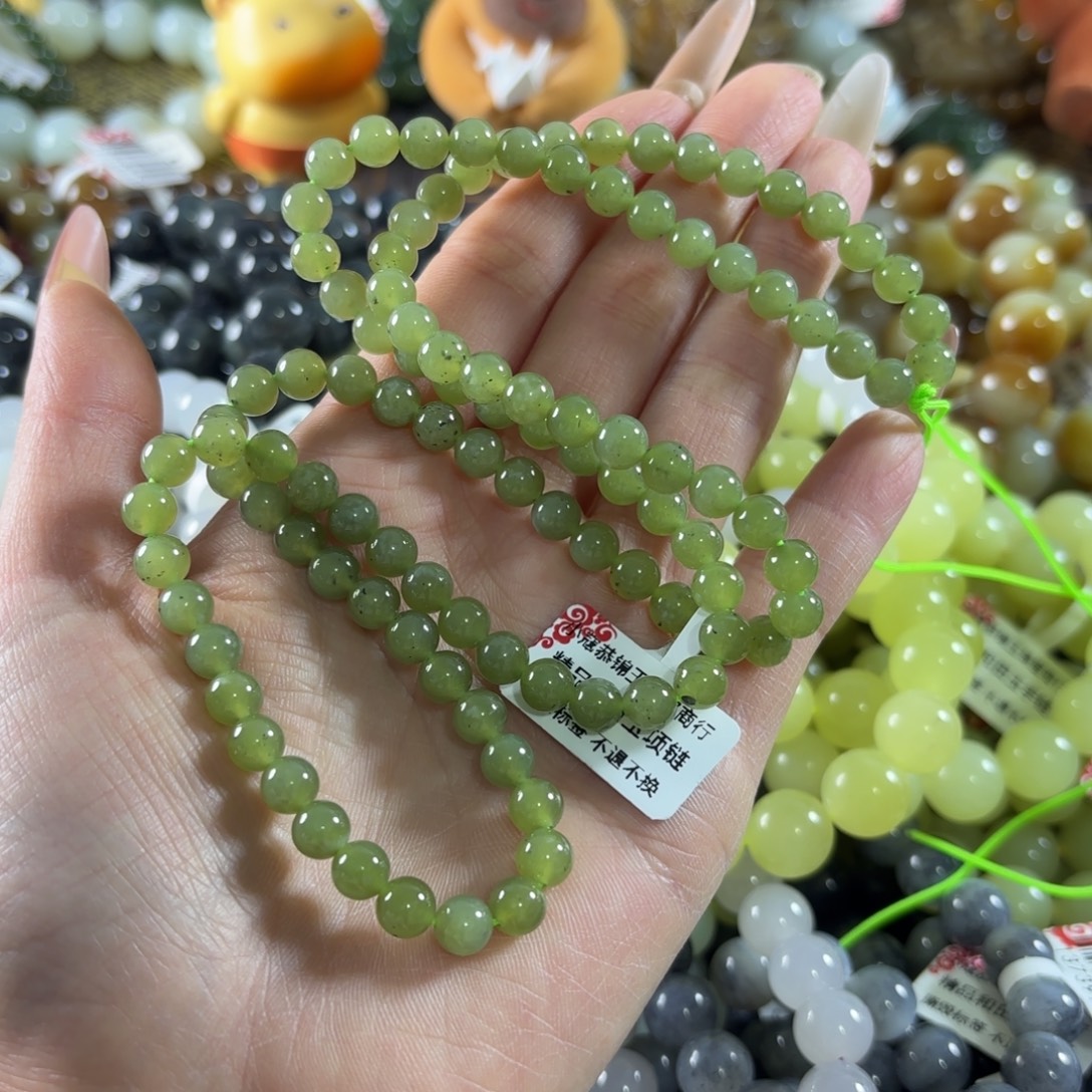 和田玉未镶嵌手串66