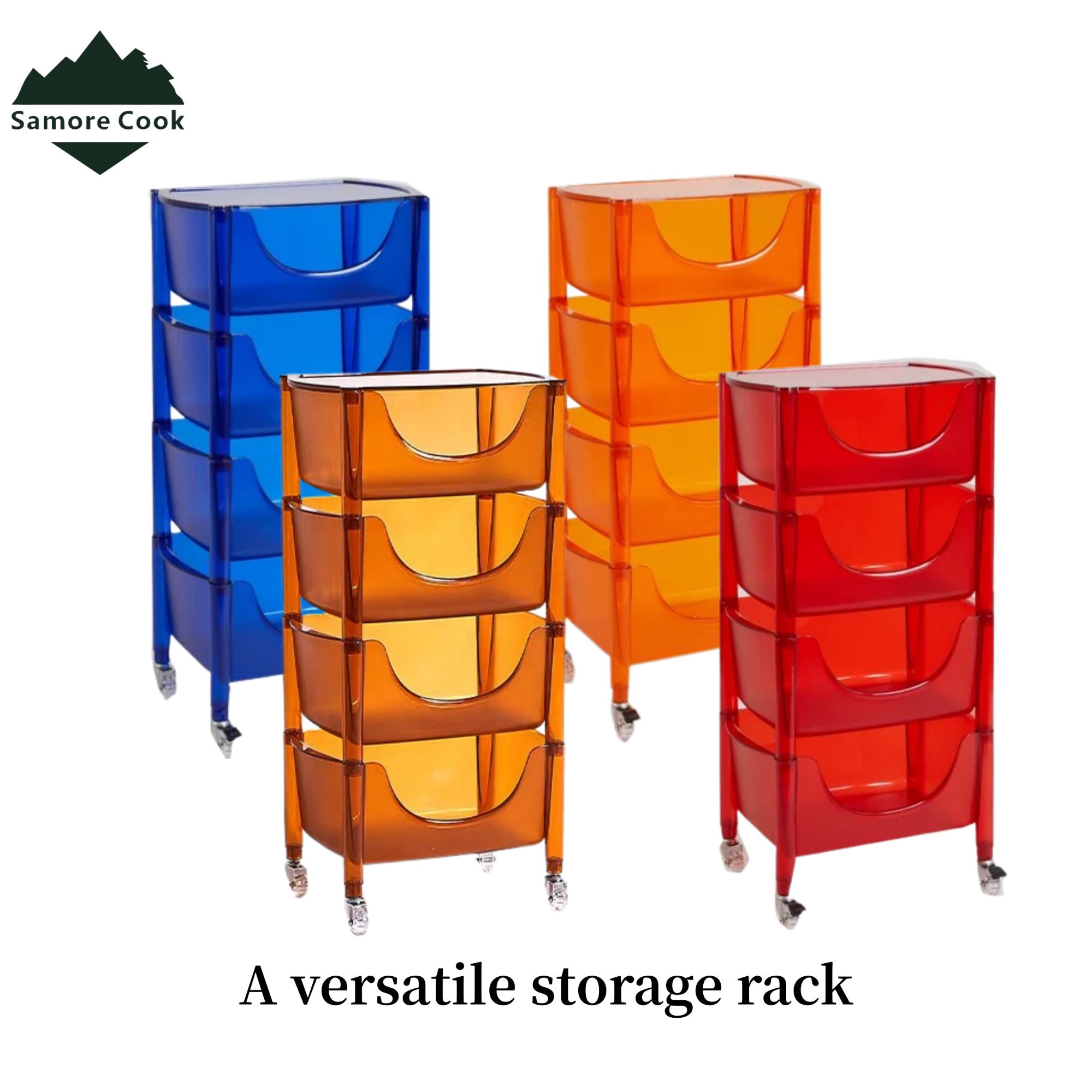 SamoreCook北欧风多场景适用收纳小推车