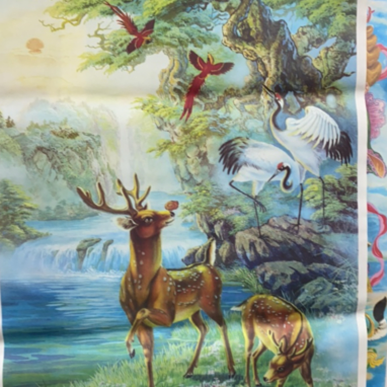 鹤鹿同春画……装饰画