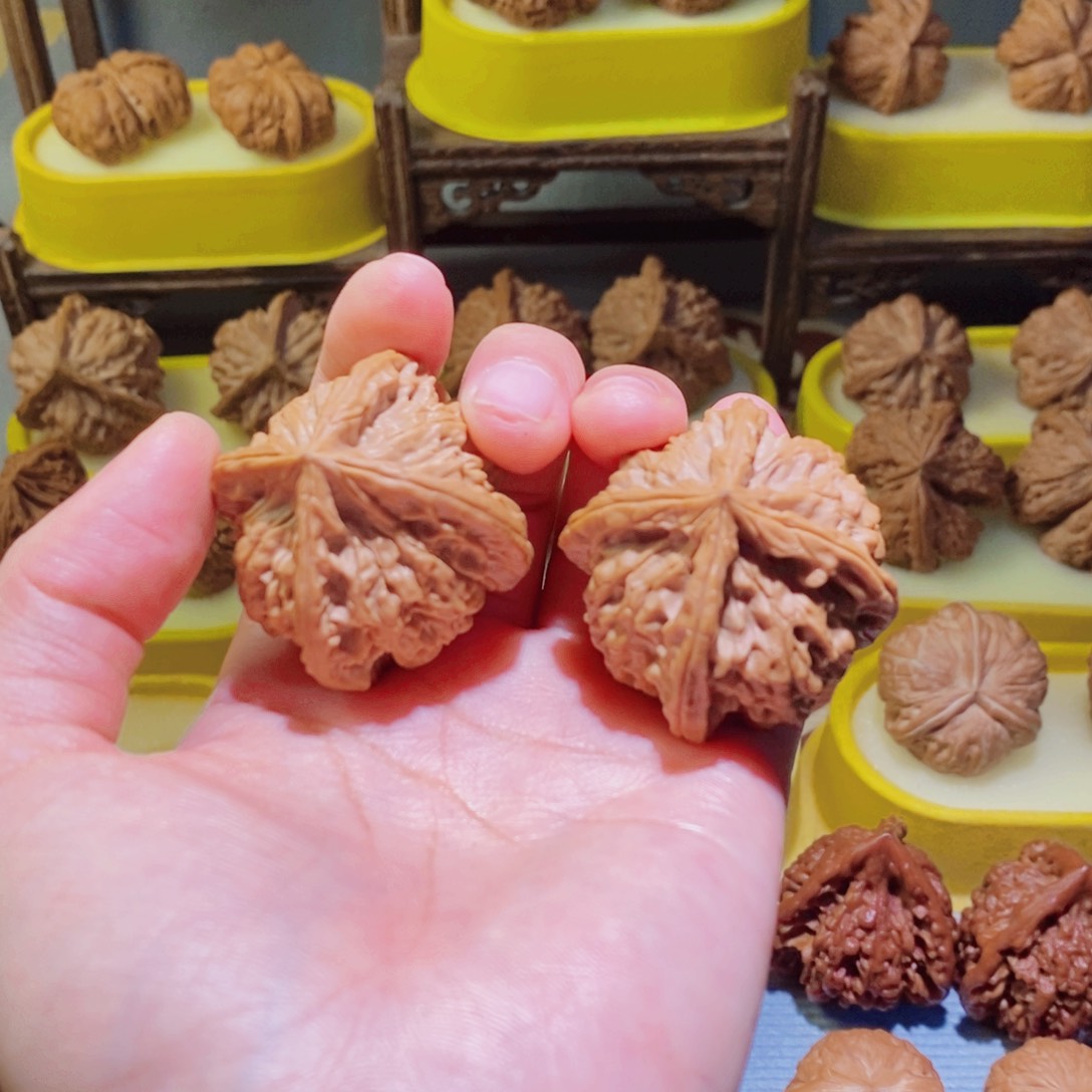 【闪购商品】文玩核桃吊坠壞***圭玉喜四棱