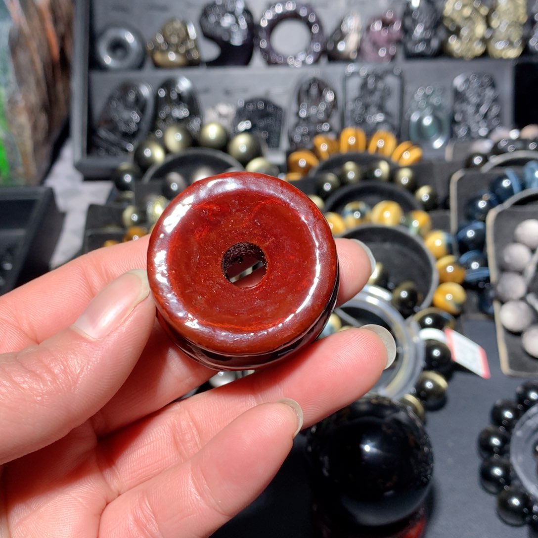 黑曜岩未镶嵌手链泉*