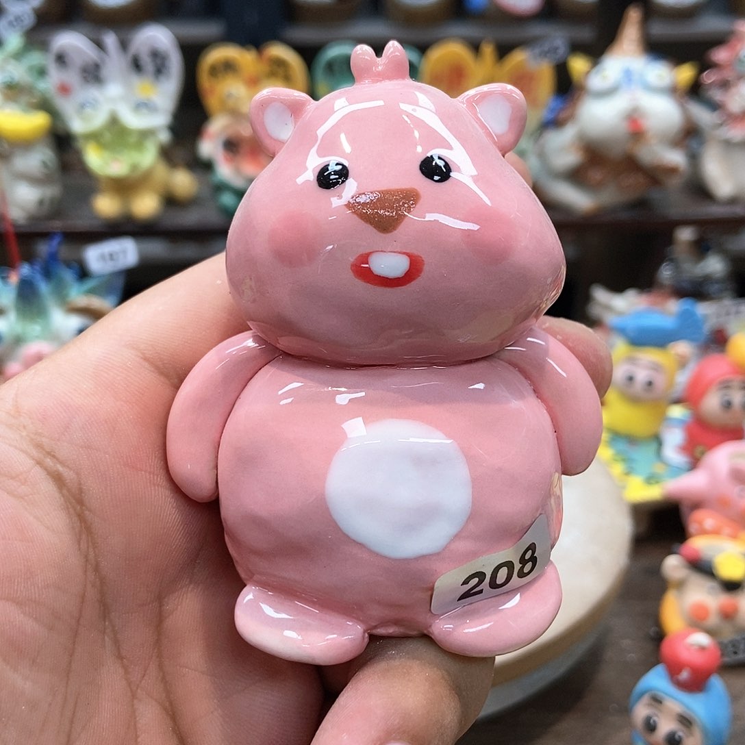 摆件直播间手工抽象陶瓷摆件208