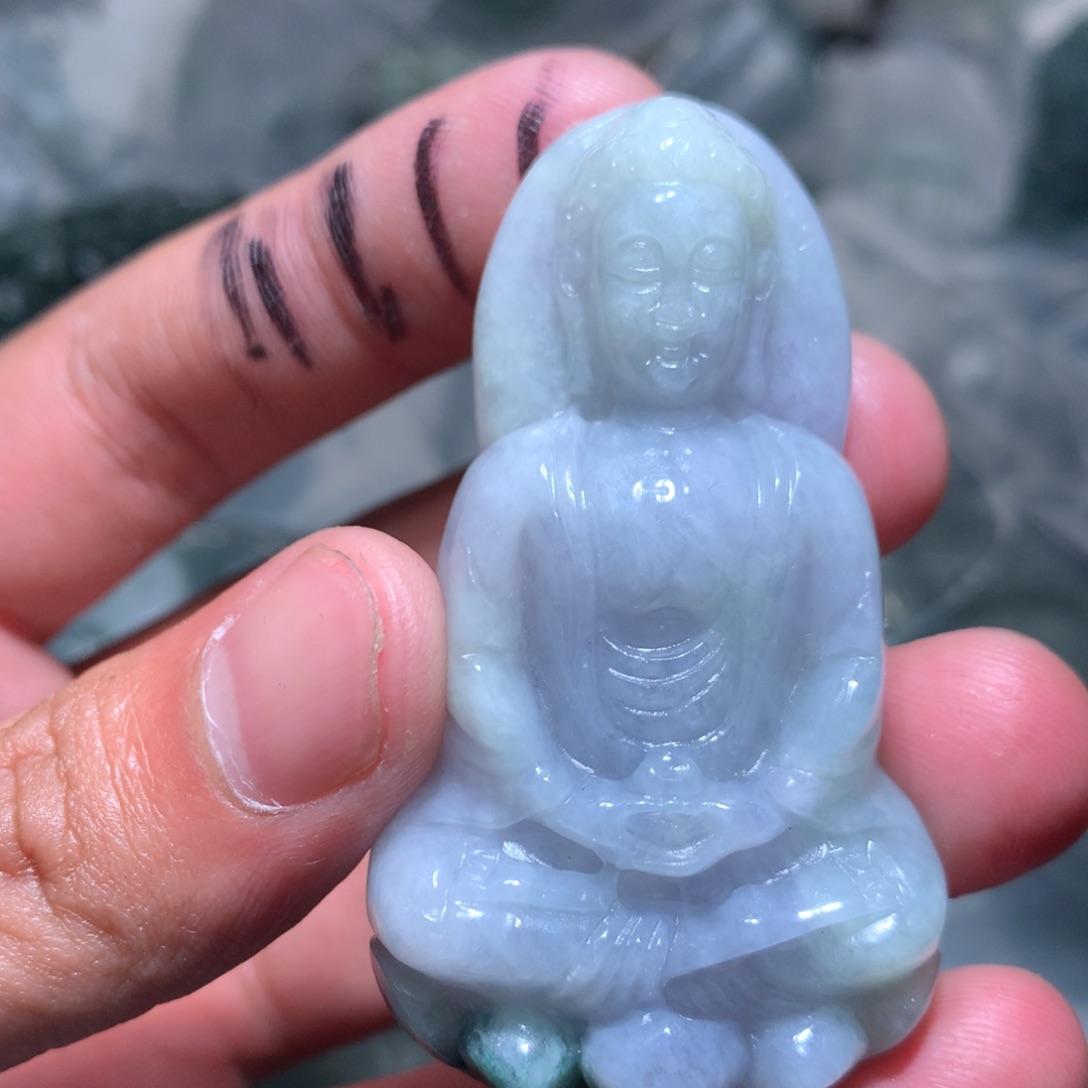 翡翠未镶嵌颈饰保真天然a货翡翠