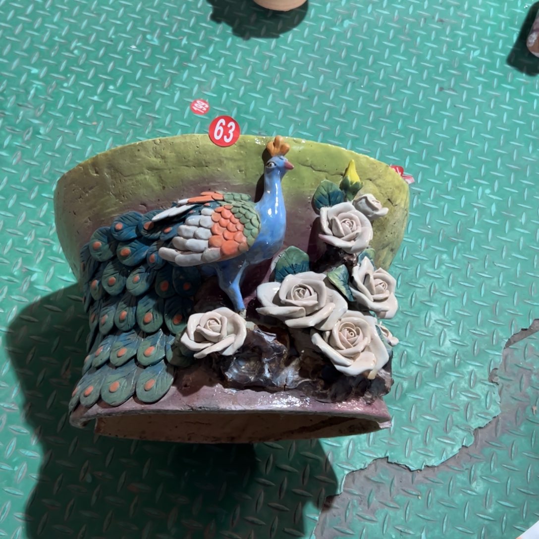 陶瓷63 号陶然花盆微瑕