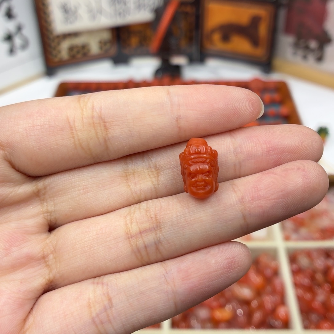 南红玛瑙未镶嵌配饰南红黑天配饰