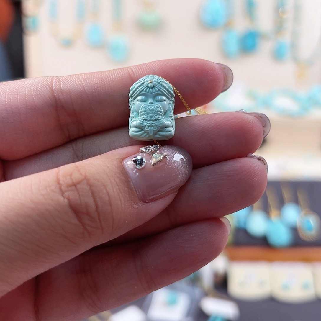 绿松石未镶嵌扎基拉姆配件