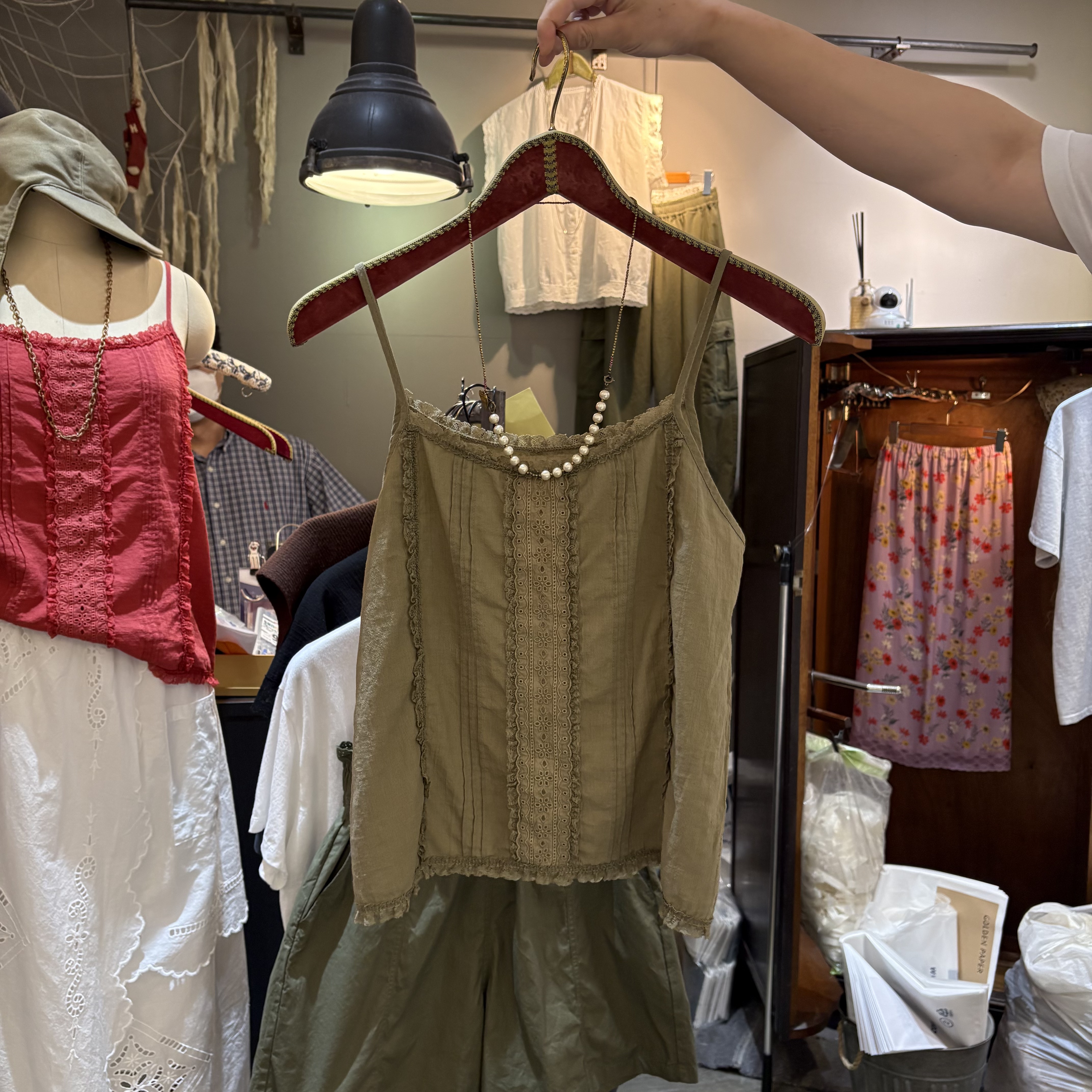 【非凡领域】韩国正品/NO退/GOLDEN/蕾丝/吊带/5070607