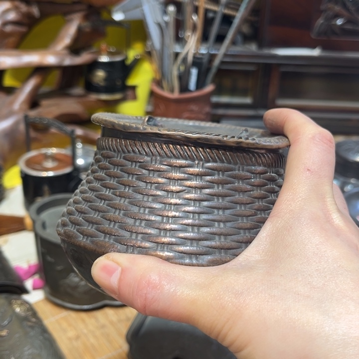 铜中古工艺品摆件