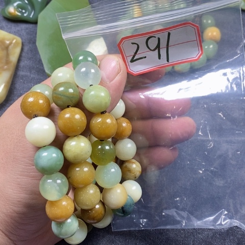 未镶嵌蛇纹石玉手链