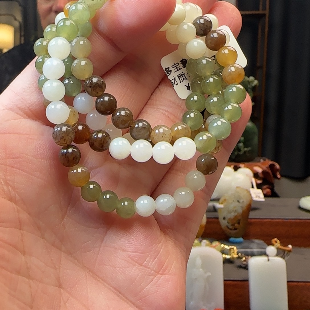 和田玉未镶嵌吊坠(不含链)