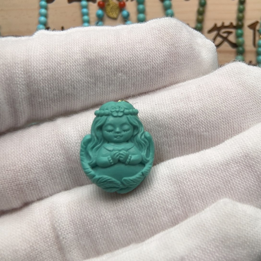 绿松石雕刻未镶嵌