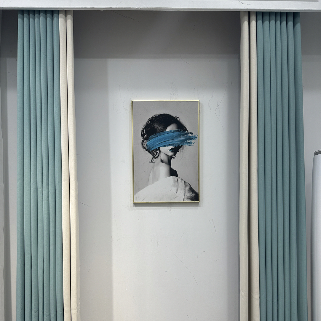 新款加厚雪尼尔麻：海盐慕斯（成品窗帘）