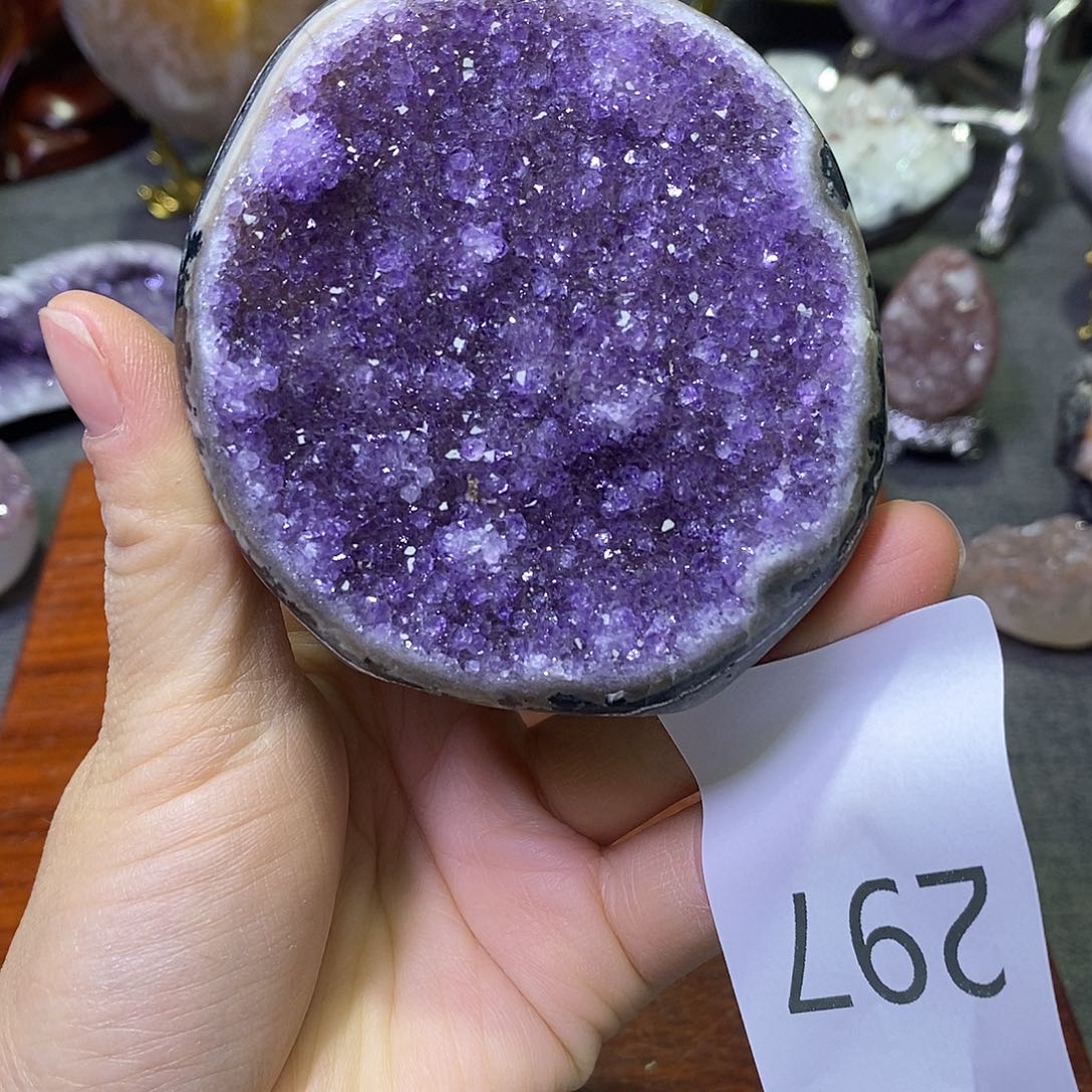 紫晶珠宝半成品未镶嵌