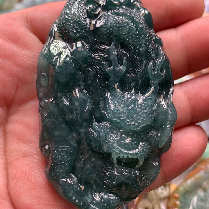 翡翠项链未镶嵌保真天然a货翡翠