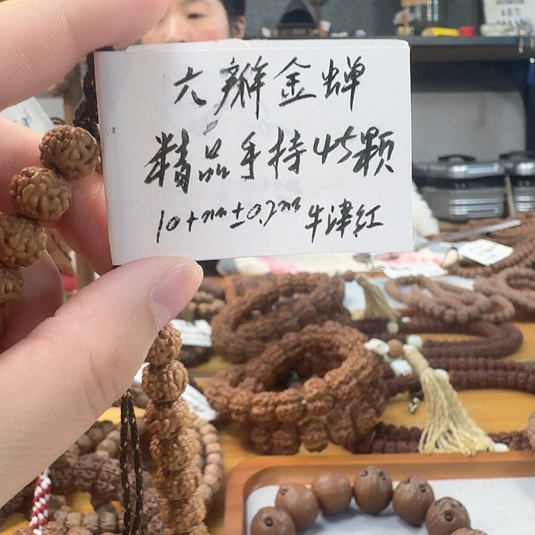 手串金刚菩提6瓣金蟾手持10➕