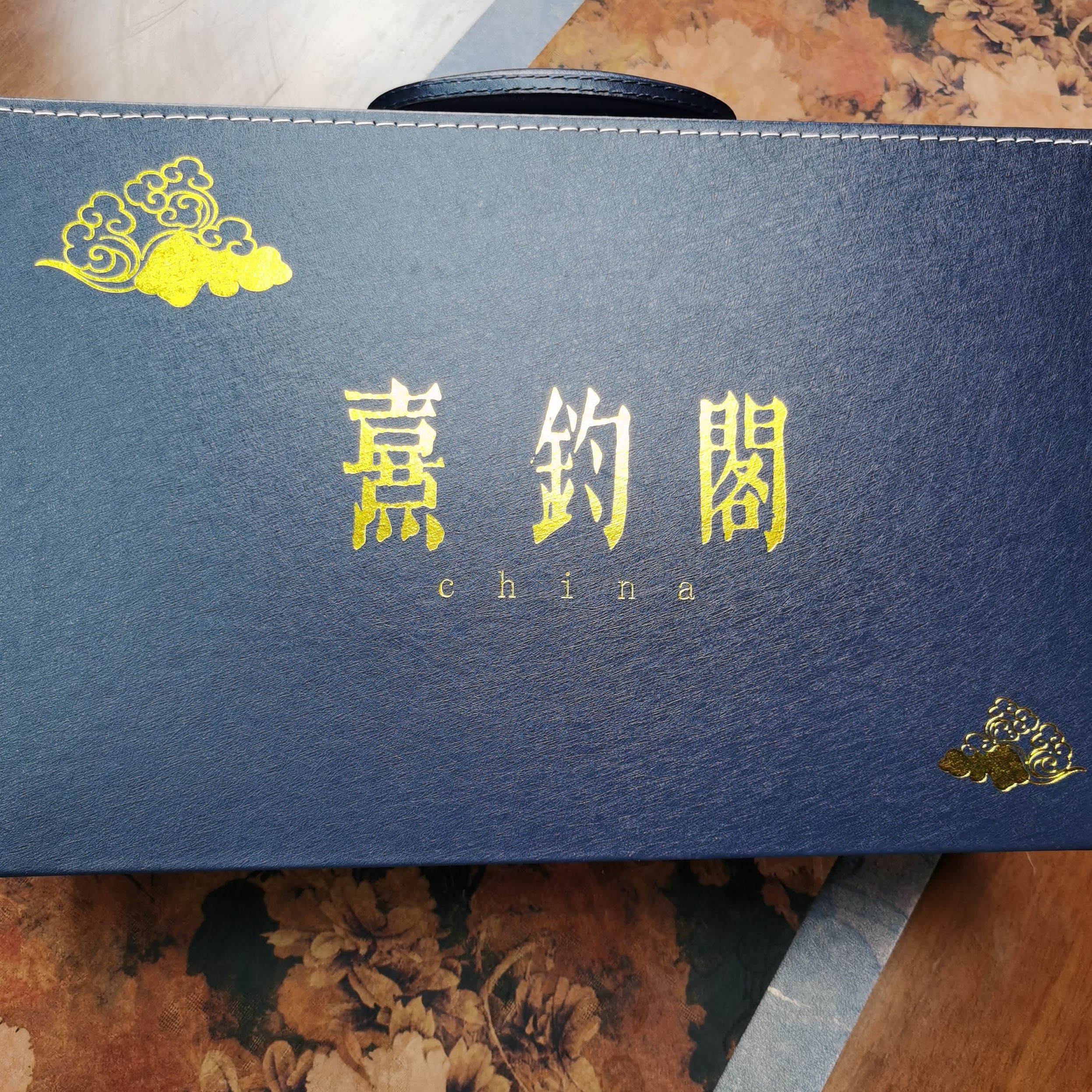 青花套装礼盒五件装（空礼盒不含茶器）