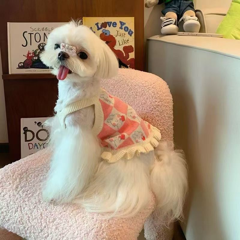 宠物衣服狗狗毛衣马尔济斯雪纳瑞秋冬装可爱针织百搭NO退NO换