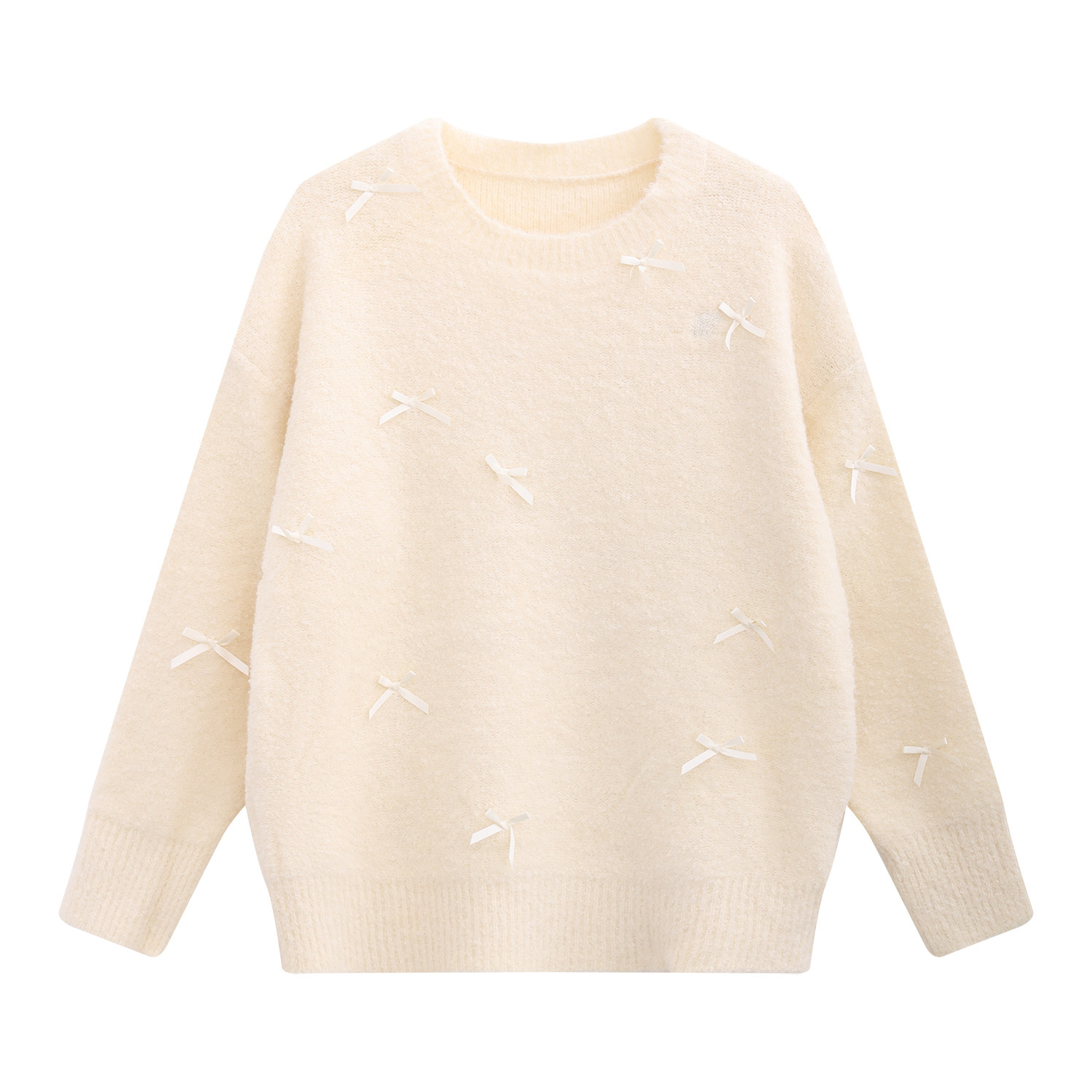 weekendhub蝴蝶结毛织套头毛衣打底24307A007B