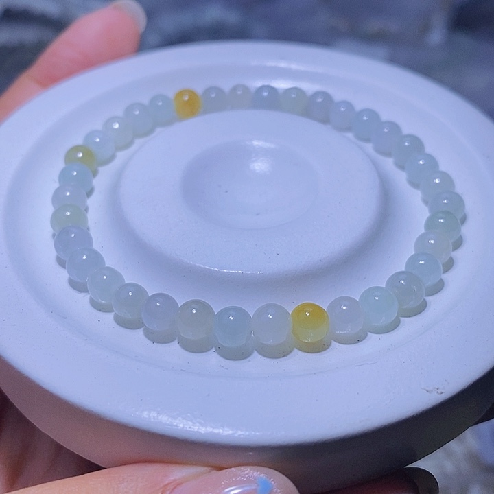 未镶嵌手串翡翠天然缅甸A货翡翠5.5