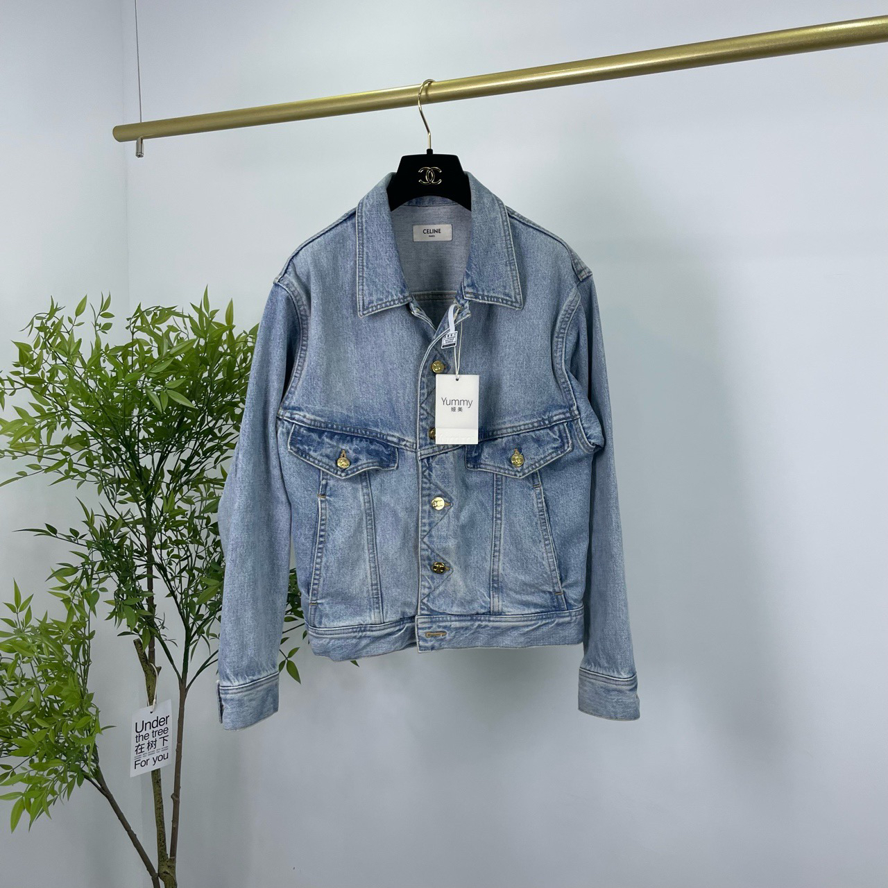 99新 Celine/思琳 凯旋门牛仔外套 S码/98新/无配件 YM0662