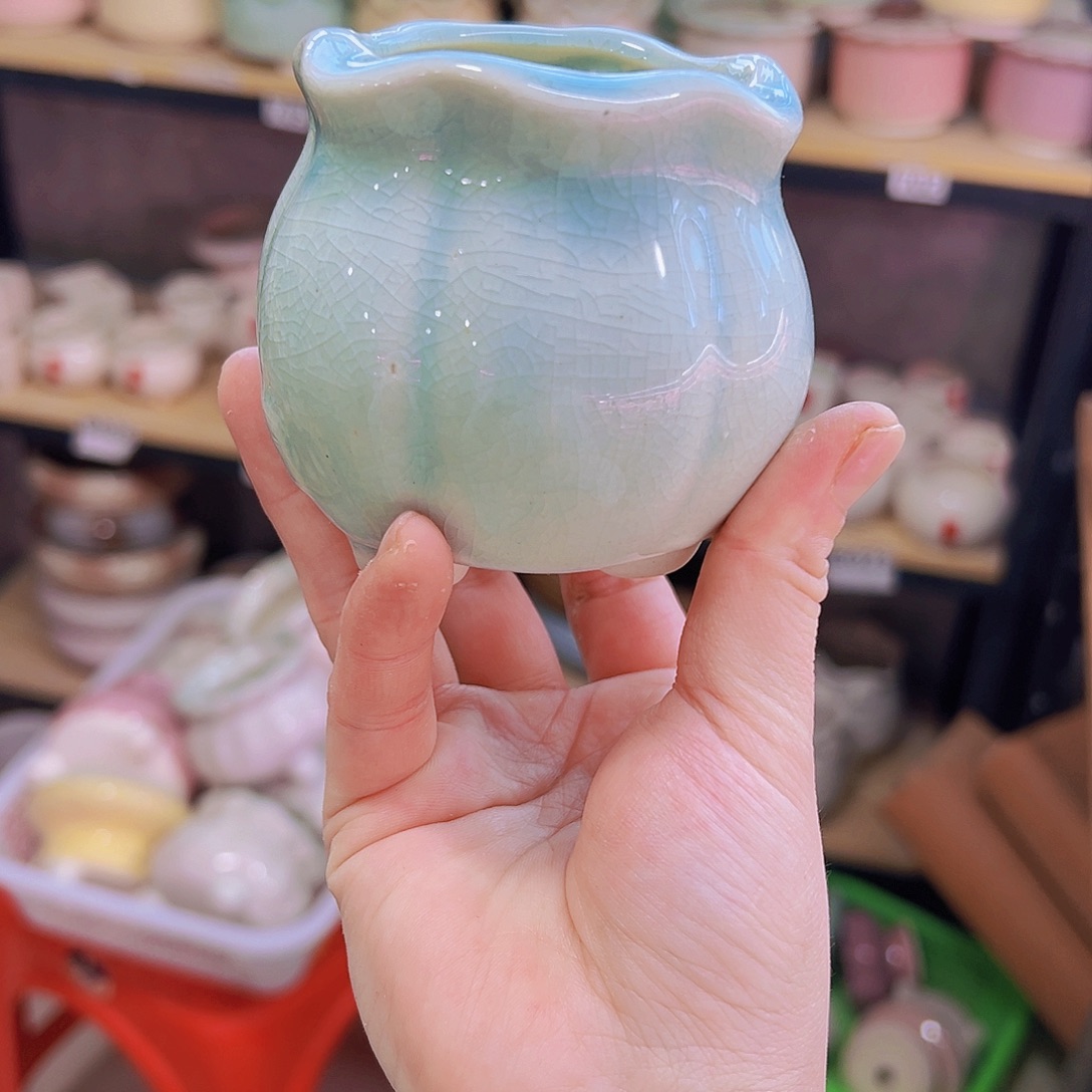 陶瓷花盆当场凑满12包邮