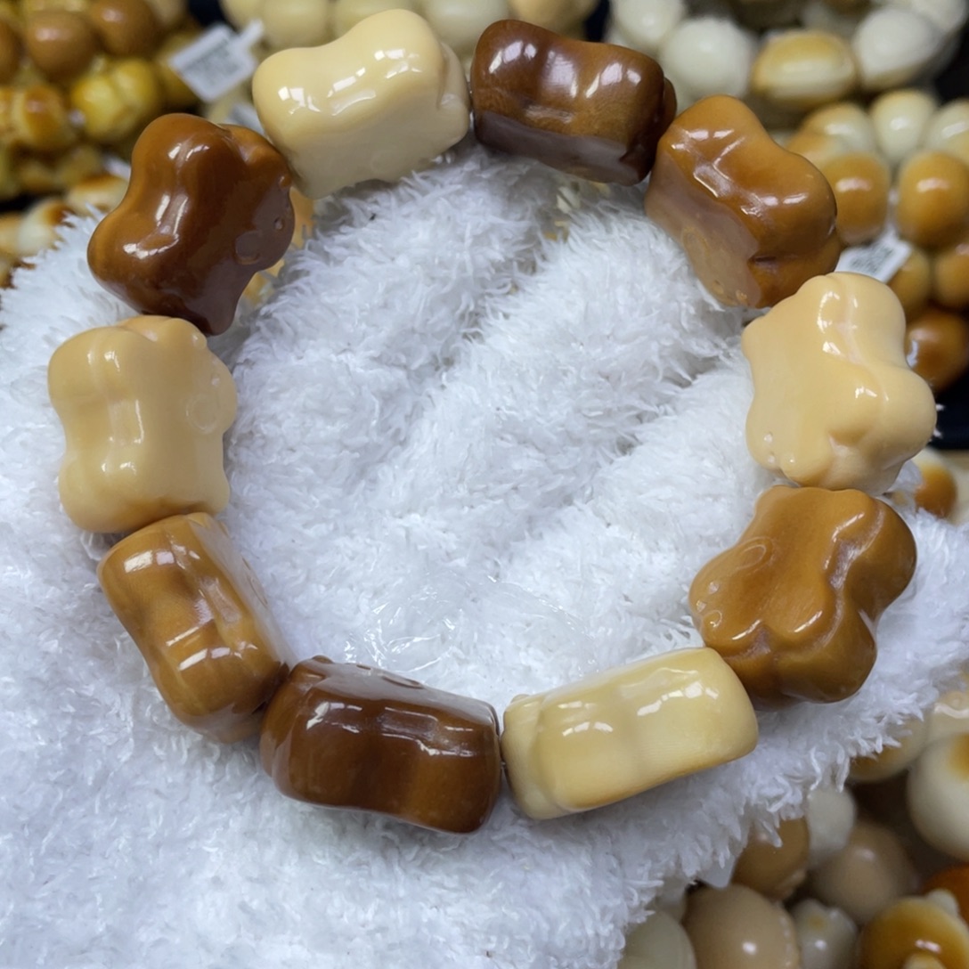 ٩***۶手串菩提根/象牙果11.22.41微瑕蛋糕小狗