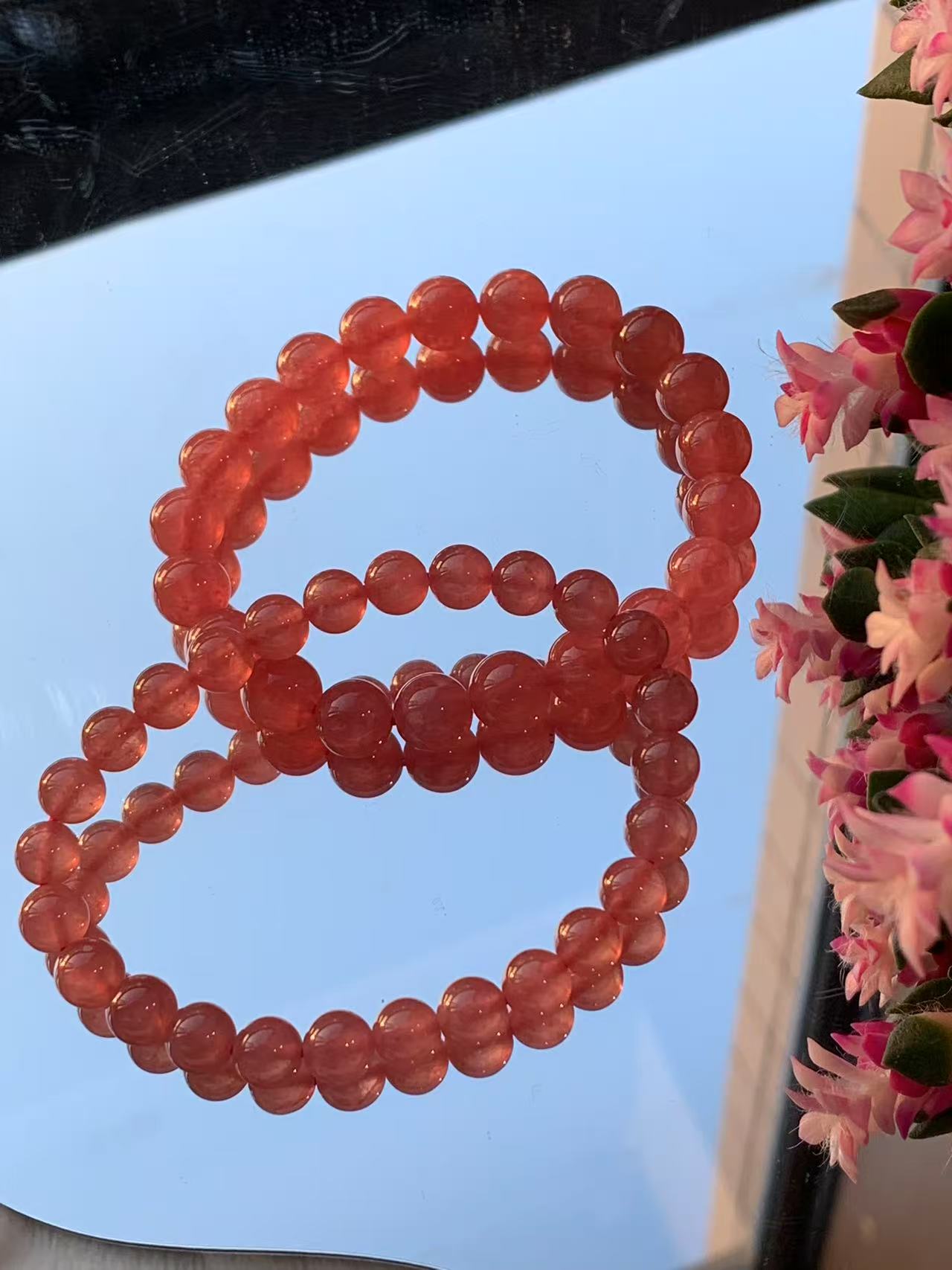 《一号链接》可塘天然彩宝水晶手串源头工厂店请移步直播间挑选美货