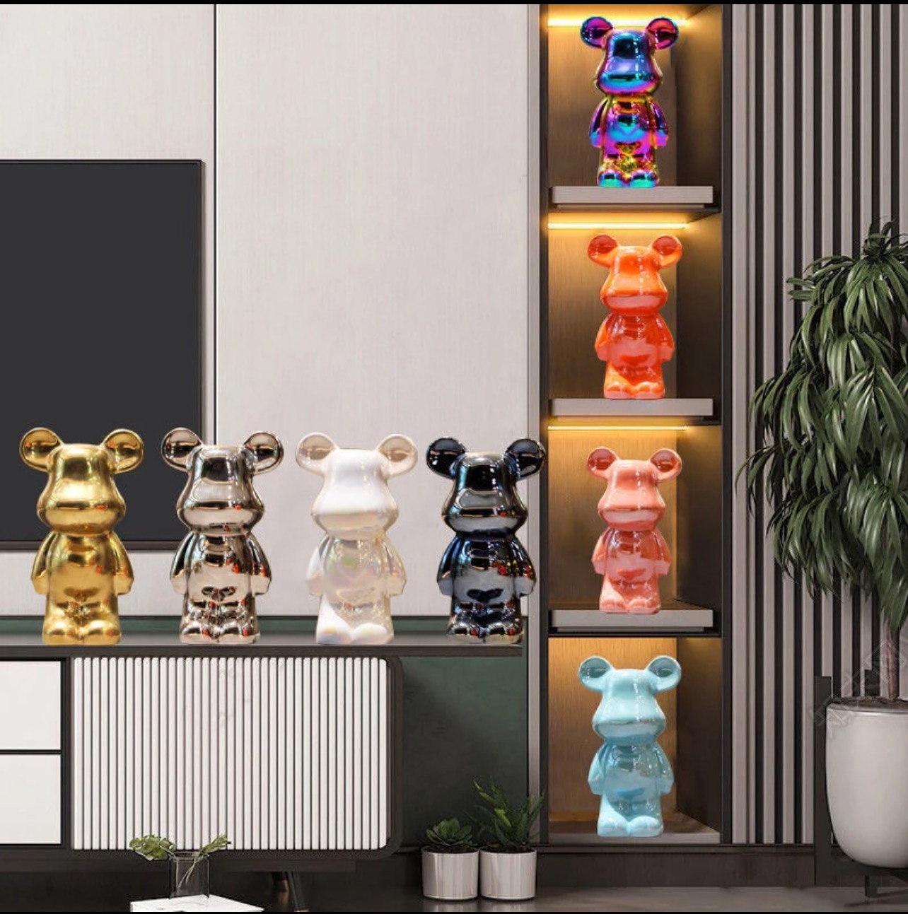 苹果星星人轻奢风创意家居装饰品客厅搭配