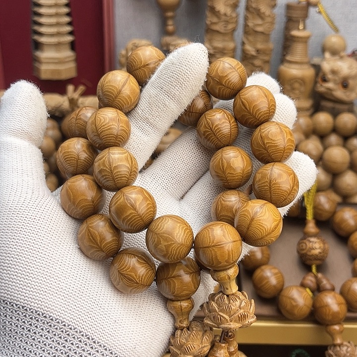 流***5木质非金属六道木手串1.8