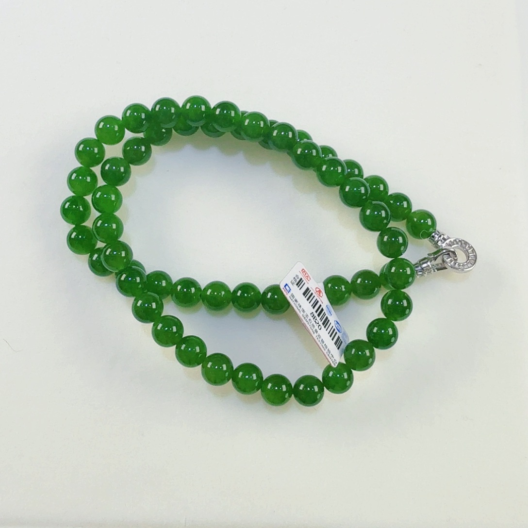 和田玉（碧玉）颈饰未镶嵌没****了