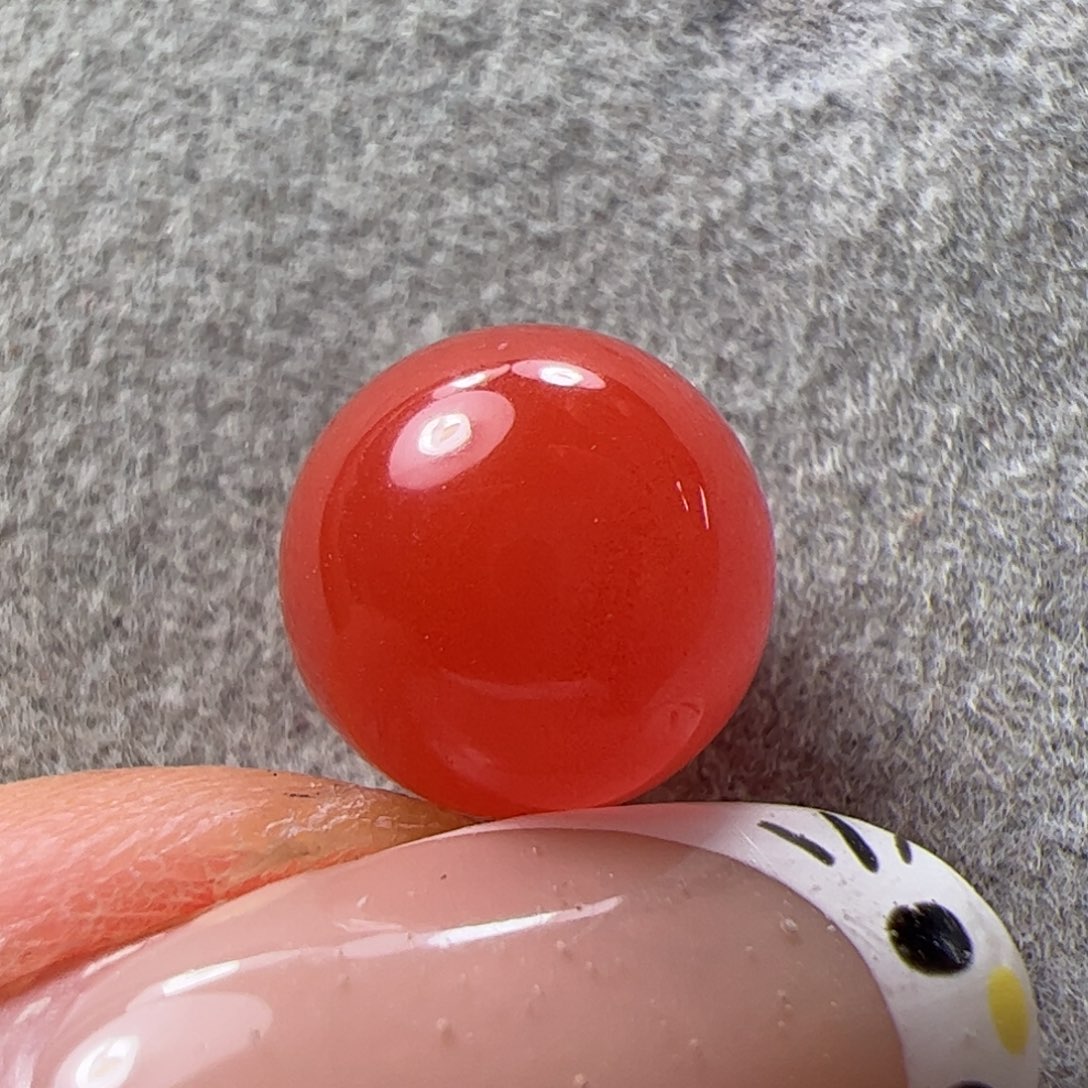 南红玛瑙9.5单珠未镶嵌