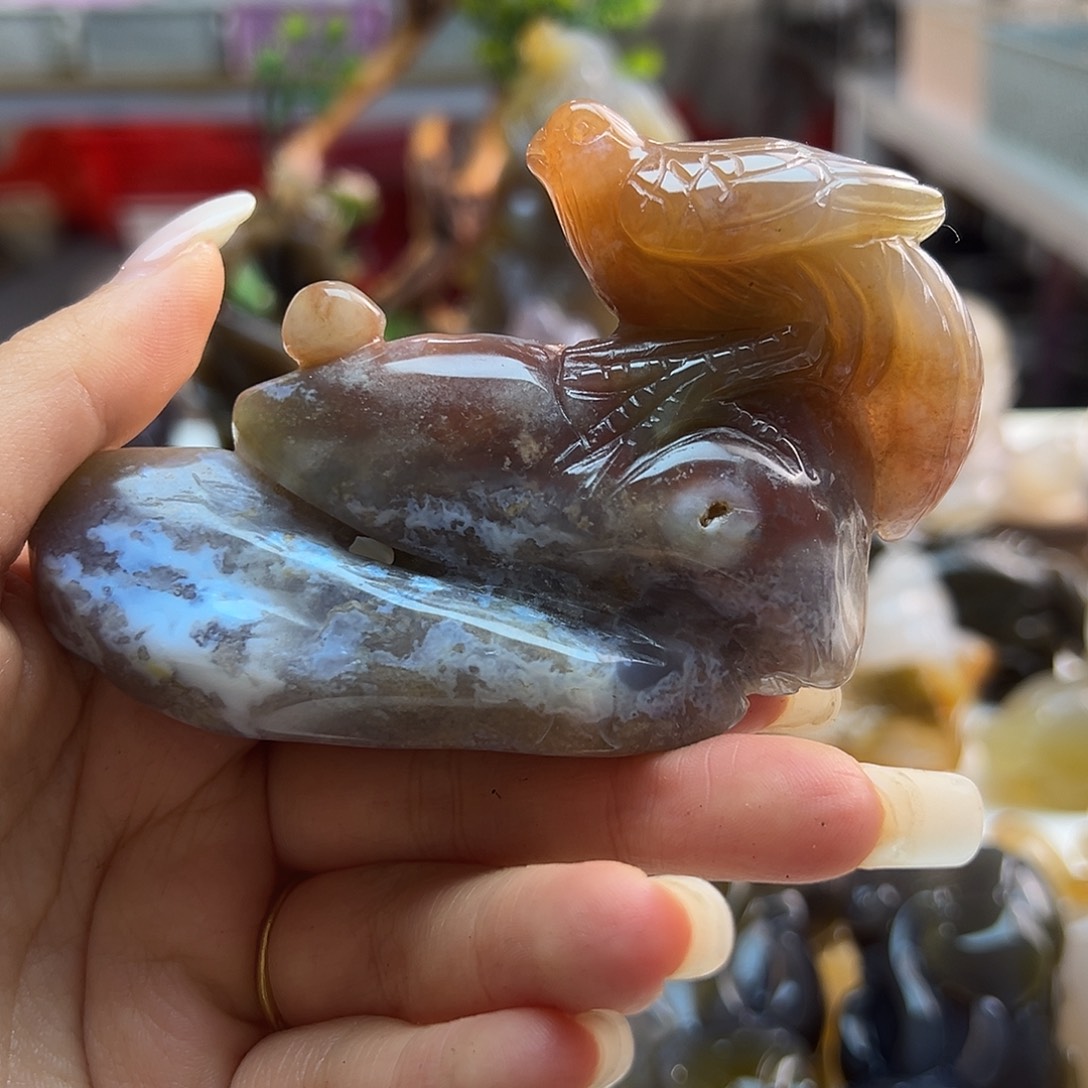 玛瑙/玉髓未镶嵌吊坠(不含链)