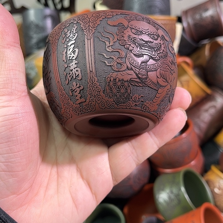 茶杯紫砂全手工紫砂主人杯