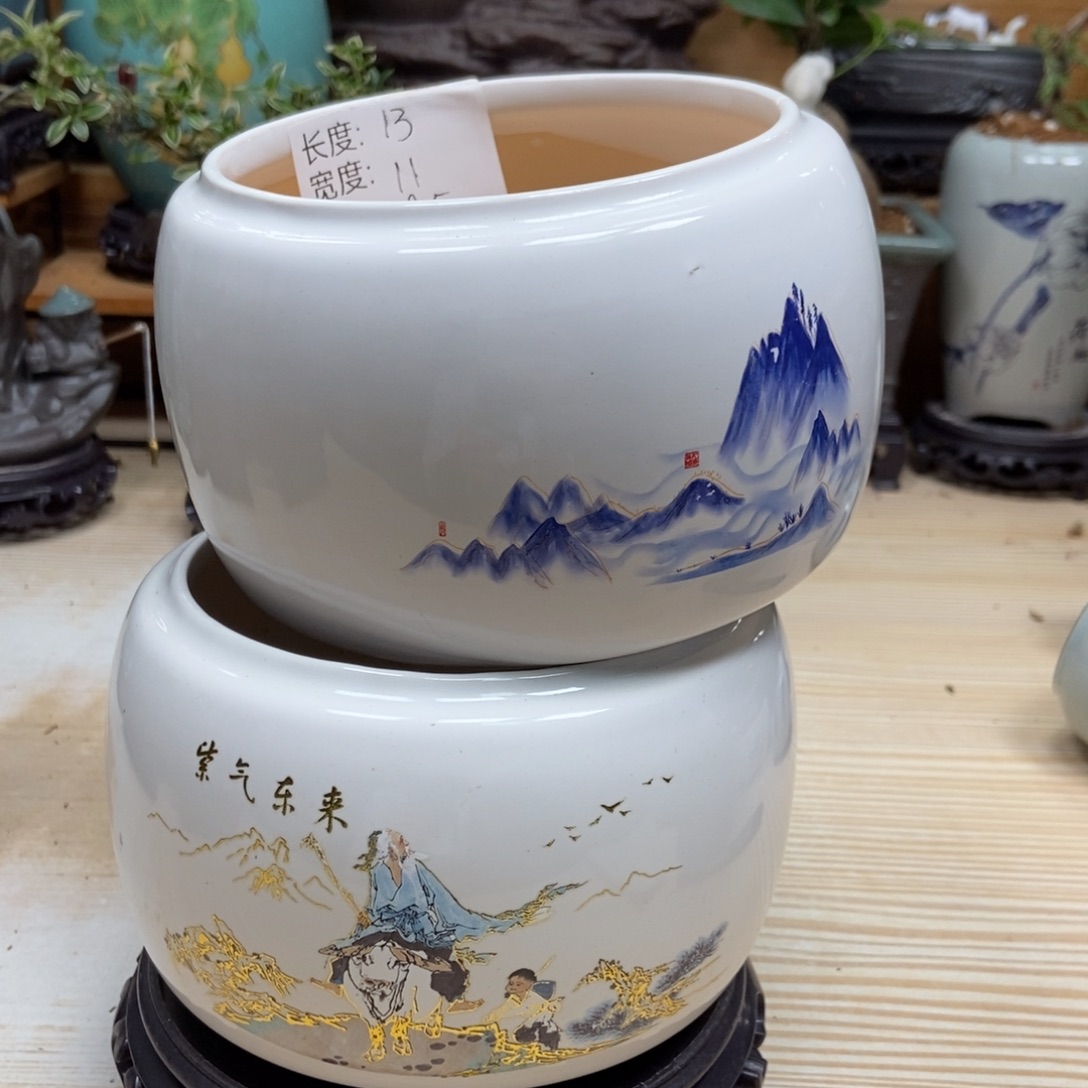 瓷片陶瓷花盆陶瓷艺术