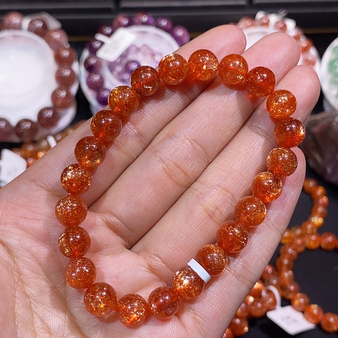 长石手链未镶嵌手串