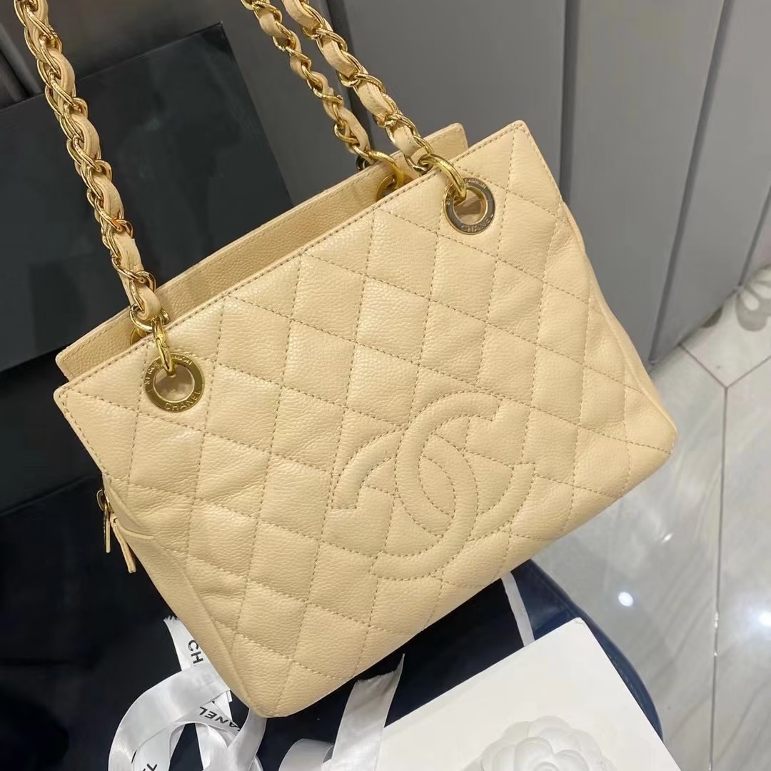 95新 Chanel/香奈儿 ppt奶茶色/优品