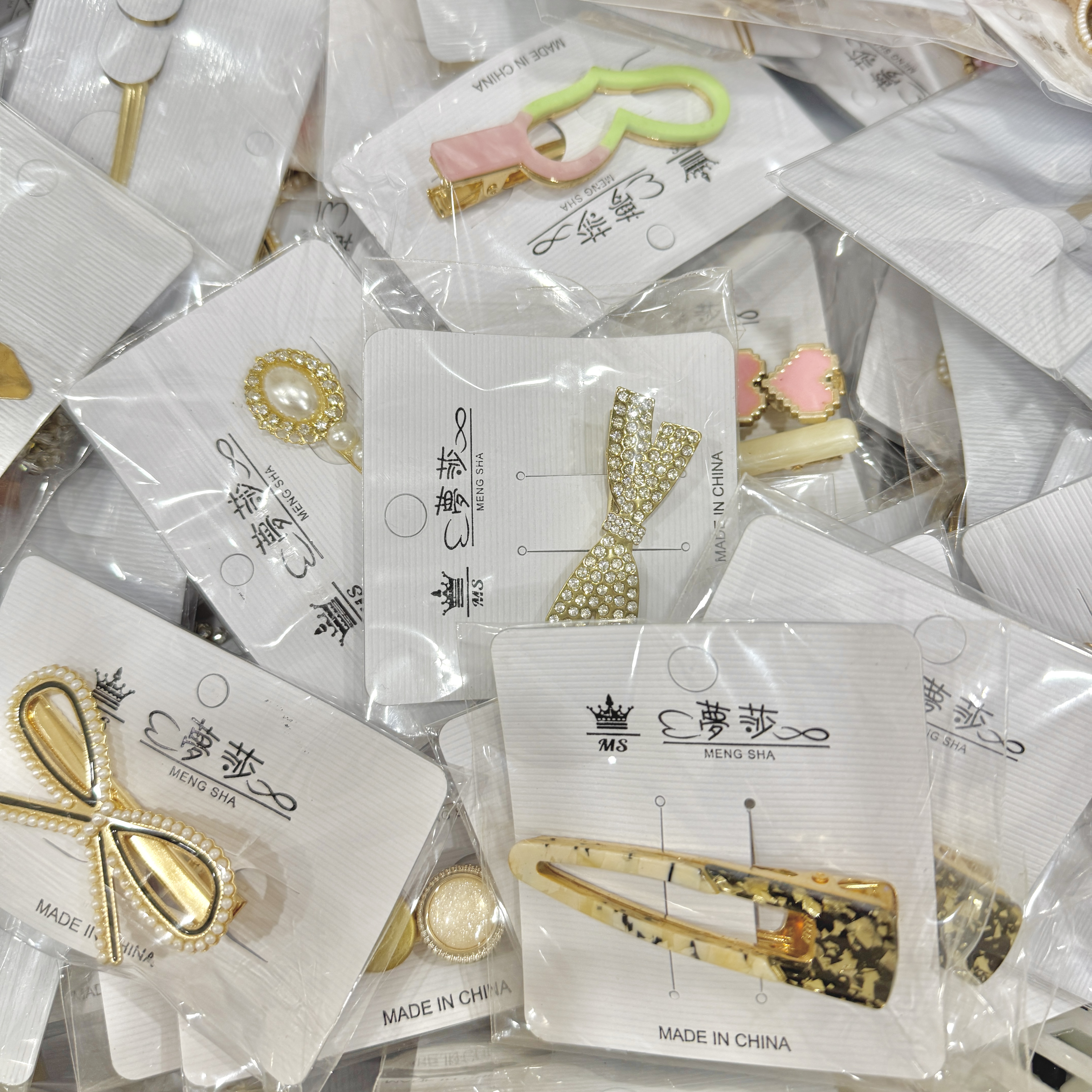 高级边夹金属发夹一对（2个）